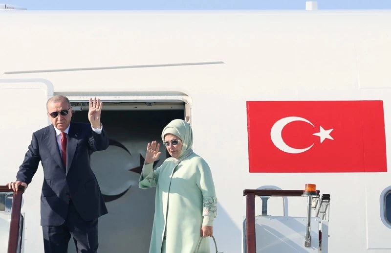 Erdoğan, ŞİÖ Zirvesi için Bişkek’e gitti