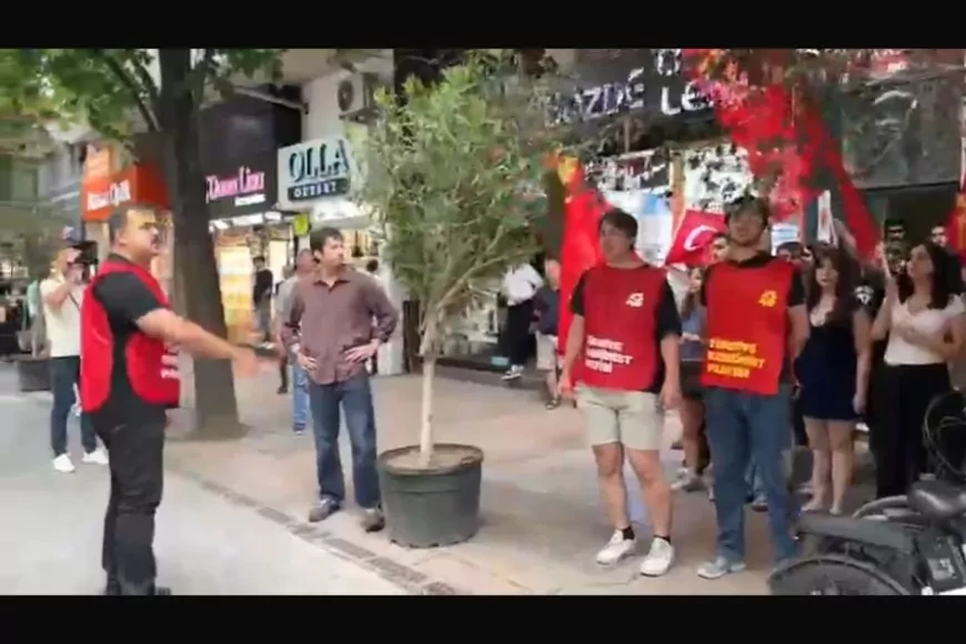 Eskişehir'de TKP İl Örgütü Valiliğin yasak kararına rağmen düzenlenen eylem sonrası açıklama yaptı