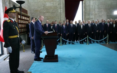 Anıtkabir’de dikkat çeken an: Akın Gürlek’in Özgür Özel’e bakışı gündem oldu