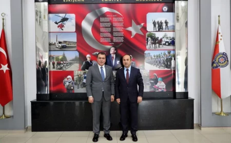 MHP Eskişehir Teşkilatından İl Emniyet Müdürü Tolga Yılmaz’a Güvenlik ve Şehir Huzuru Ziyareti